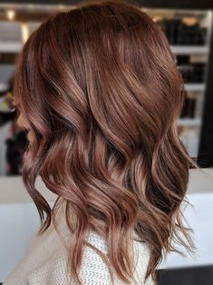 Brilliant Brunette, Fall Winter Hair Color, Gold Hair Colors, Hair Color Rose Gold, Fall Hair Color For Brunettes, Red Highlights, Winter Hair Color, Summer Hair Color