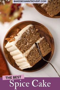 the best spice cake recipe for fall and thanksgiving desserts, made with pumpkin spice