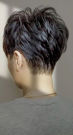 Medium Pixie Haircut With Bangs, Short Hair Back, Sassy Haircuts, Pixie Haircut For Thick Hair