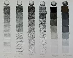 some different types of ink on paper