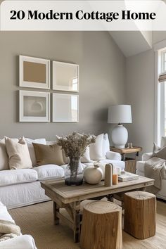 Keep the color palette of your modern cottage home neutral with soft, soothing tones Neutral Colors, To Create, New Homes