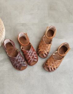 Handmade Vintage Leather Woven Retro Flat Sandals — Obiono Dress Everyday, Summer Boots, Woven Sandals, Minimalist Shoes, Fisherman Sandals, Sheepskin Boots, Color Coffee, Chunky Heels Sandals, Barefoot Shoes