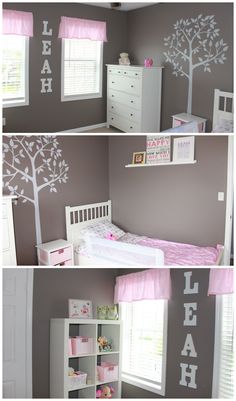 Love the name placement Small Bedroom Playroom, Toddler Princess Room, Decorating Toddler Girls Room, Girls Princess Room, Toddler Bedroom Girl, Toddler Bedroom, Toddler Girl Room, Budget Bedroom