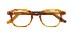 Striped Amber Retro-Vintage Keyhole Bridge Square Eyeglasses - Nice Women’s Glasses Frames, Tortoise Shell Glasses Women, Grandpa Fits, Trend Glasses, Glasses Inspo, Glasses Frames Trendy, Square Reading Glasses, Vintage Reading, Tortoise Shell Glasses