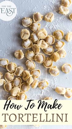 how to make tortellini shells with text overlay