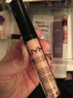 NYX HD concealer. Shade is cw03 (light) swatched. Nyx Hd Concealer, Hd Concealer, Blush Beauty, Makeup Routine, Concealer, Beauty Products, Blush, Makeup