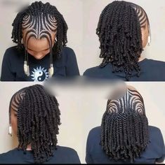 Cornrows Back, Front Cornrows, Two Strand Twist Hairstyles, Black Ponytail, Natural Hair Stylists, Two Strand Twists, Quick Natural Hair Styles, African Hair Braiding Styles, Natural Hair Twists