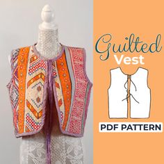 an image of a vest pattern on a mannequin