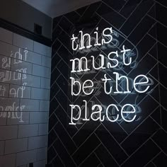 This Must Be The Place Neon Signs, Neon Lights, LED Neon Signs for Room, Bars Light Up Signs, Cool Neon Light Signs, Neon Wall Lights Neon Signs For Room, Neon Wall Lights, Ambiguous Quotes, Signs For Room, Neon Signs Quotes, Commercial Signs, Neon Quotes, Neon Signs Home, Neon Words