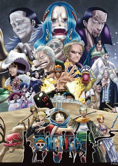 one piece anime wallpaper with all the main characters