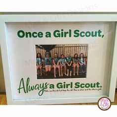 Girl Scout Printable Photo Frame Bridging Ceremony, Girl Scout Gifts, Girl Scout Shirts, Girl Scout Bridging, Scout Mom