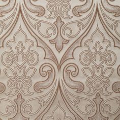 the back side of a wallpaper with an intricate design in gold and silver colors