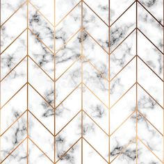 an abstract geometric marble pattern with gold lines and triangles on a white background in the style of art deco