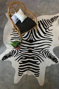 ZEBRA COWHIDE RUG Gypsy Jule Zebra Cowhide Rug, Cow Print Rug, Zebra Print Rug, Funky Pillows, Zebra Rug, British Colonial Decor, Modern Boho Living Room, Retro Mirror, Glam Boho