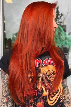 Fire Copper Hair, Bright Copper Red Hair, Red Extensions Hair, Cool Toned Red Hair Color, Red Hair Cool Skin Tone, Cool Tone Red Hair Color, Deep Orange Hair, Orange Red Hair Color, Red Orange Hair Color