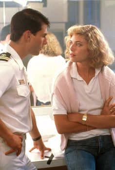 Kelly McGillis as Charlotte "Charlie" Blackwood Top Gun (1986) Jean Louis Barrault, Shia Labeouf, Logan Lerman, Steve Carell, Famous Couples, Amanda Seyfried