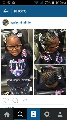 Braids #ponytails #beads #cornrows Beads Cornrows, Curly Short Hair Styles, Cornrows Beads, Beads Braids, Curly Short Hair, Daughter Hairstyles, Braids Cornrows, Girl Hair Dos