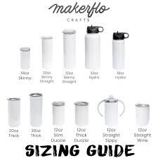 the sizing guide for making coffee cups and mugs from makerfoo crafts