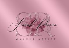 the logo for an artist's makeup business