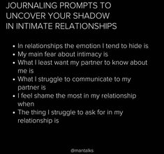 Shadow Work Prompts For Relationships, Shadow Work Questions Relationships, Shadow Work For Relationships, Relationship Shadow Work Prompts, Journal Prompts For Intimacy, Shadow Work Journal Prompts Relationships, Relationship Journal Prompts