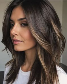 Dark Brunette Balayage, Rambut Brunette, Brunette Hair With Highlights, Fall Hair Color For Brunettes, Caramel Highlights, Brunette Balayage Hair, Brown Hair Balayage, Hair Affair, Balayage Brunette