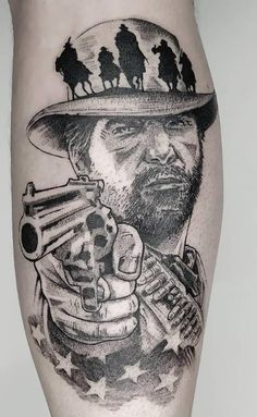 10 Best Red Dead Redemption 2 Tattoos - NSF - Magazine Outlaw Tattoo, 2 Tattoo, Gaming Tattoo, Red Dead Redemption 2, Skull Face, Red Dead