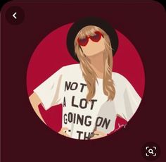 a woman wearing sunglasses and a t - shirt that says not a lot going on the label