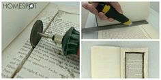 Hollowed Out Book, Dremel Tool Projects, Dremel Crafts, Make A Book, Dremel Projects, Dremel Tool