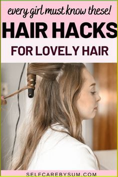 Hacks For Hair, Easy Hair Hacks, Hair Tips And Tricks, Overnight Hairstyles, Hacks Every Girl Should Know, Second Day Hairstyles