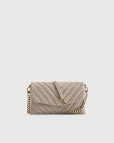 Italian Leather Quilted Wallet Crossbody Beige Quilted Evening Shoulder Bag, Beige Quilted Evening Bag, Formal Quilted Clutch, Classic Quilted Evening Wallet On Chain, Classic Quilted Wallet On Chain For Evening, Quilted Clutch For Evening, Formal Quilted Rectangular Clutch, Chic Quilted Clutch For Everyday Use, Chic Quilted Evening Clutch