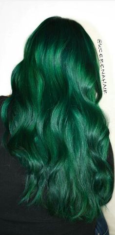 Attorney Aesthetic, Emerald Hair, Split Dye, Level 7, Dark Roots Blonde Hair, Dye Ideas, Green With Envy