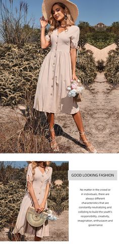 F00115344-105 V Neck Bodycon Dress, Betty Dress, One Piece Shirt, Linen Dress Women, Stil Boho, Summer Bodycon Dress, Short Sleeve Bodycon Dress, Cotton Linen Dresses, Neck Bodycon Dress