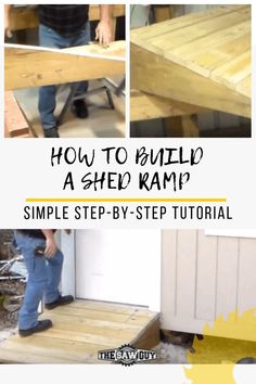 how to build a shed ramp step by step