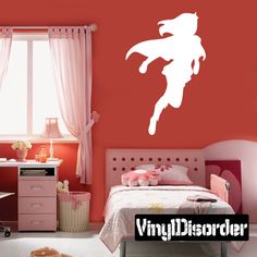 girl superhero wall decal Women Superhero, Superhero Wall Decals, Superhero Nursery, Nerd Room, Magical Room