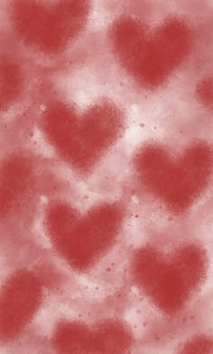 a red and white background with hearts in the middle, as if it were painted on paper