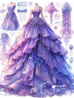 Sketches Fashion Design, Drawing Dress, Sketches Fashion, Magical Dress, Design Moda, Fashion Design Patterns