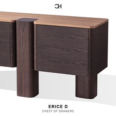 the chest of drawers is shown with measurements for each drawer