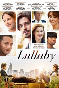 a movie poster for the film lullaby with people sitting in chairs and looking at each other