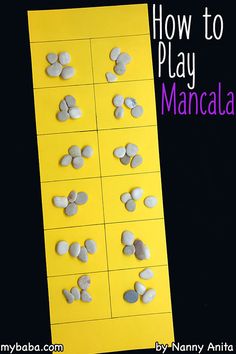 how to play mancalaa by nanny annita with instructions for making it