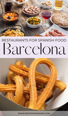 the best restaurants for spanish food in barcelona, spain with text overlay that reads restaurant for spanish food