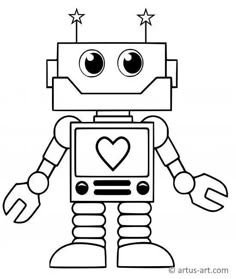 Robots Coloring Pages, Robot Printable, Robot Coloring Pages, Disney Coloring Pages Printables, Robot Picture, Robot Coloring, Free Coloring Pages Printables, Robot Craft, Boy Coloring