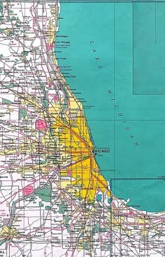 an old map of the city of san francisco, california with major roads and streets