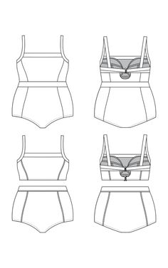 Swimsuit Sewing Pattern, Swimsuit Pattern Sewing, Plus Size Summer Fashion, Plus Size Sewing Patterns, Swim Bra, Plus Size Sewing, Modern Sewing Patterns