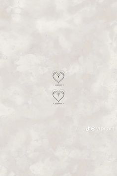 two hearts in the middle of a white marble background with text that says, i love you