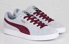 Newbalance Shoes, Sneaker Magazine, Zinfandel, Puma Suede, Puma Sneakers, Grey Suede, Pumas Shoes, Sneakers Men Fashion, Classic Sneakers