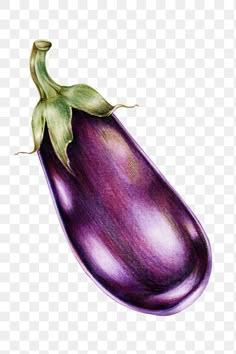 an eggplant on a transparent background