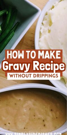 how to make gravy recipe without dippings