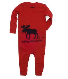 https://Poshinate.com - Sweet little kiddo romper with matching knotted hat!  If that weren't Poshinate enough, check out the cute saying on the bum! Moose, Baby Onesies, Rompers