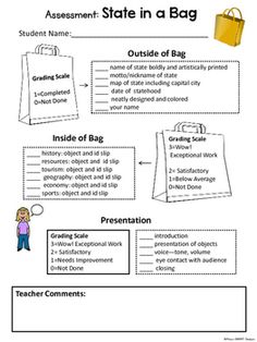 an activity sheet for students to learn how to write and use the bag in their class