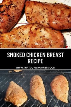 This Smoked Chicken Breast Recipe is the perfect weeknight smoking dinner to make! Takes no time to prep and is so full of flavor as well. Use steak seasoning, seasoning salt, and garlic salt to pair up with olive oil! Smoke a perfect chicken breast every time! Pin this to your Smoker Recipes Pinterest Board for later! Smoker Cooking Recipes, Smoked Chicken Breast Recipe, Smoked Chicken Breast, Perfect Chicken Breast, Smoked Food, Chicken Breast Recipe, Smoked Meat Recipes, Seasoning Salt